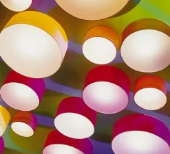 Applique, plafonnier, GEA 42 A, jaune, LED, Ø42cm, H10cm - LZF