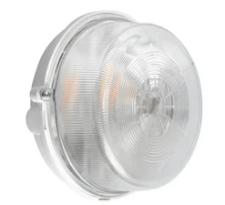 Applique*Zangra Applique, plafonnier, light.o.127, , IP54, Ø17cm, P11cm - blanc, verre transparent