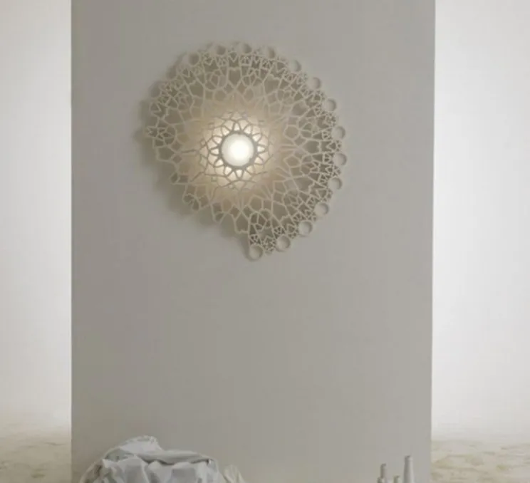 Applique, plafonnier, Notredame, blanc, L83cm, Ø98cm, H11cm, 1520lm, 3000K - KARMAN