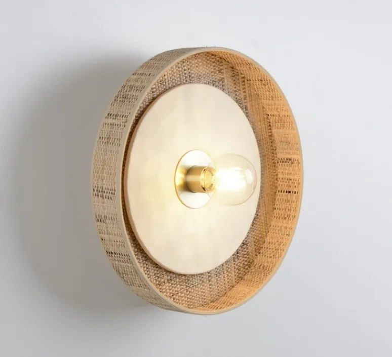 Applique*Market Set Applique, plafonnier, Portinatx, , Ø40cm, H13cm - blanc