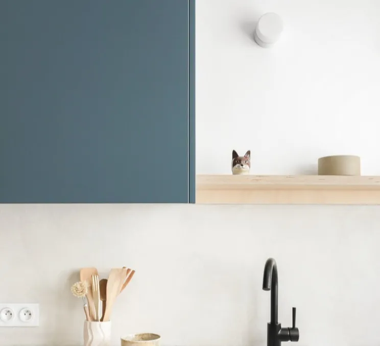 Applique, plafonnier, salle de bain, Light.o.017, blanc, IP55, Ø10cm, H8cm - Zangra