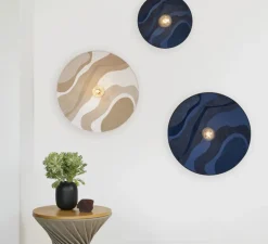 Applique*Market Set Applique, plafonnier, Sonia Laudet D40 , malachite , Ø40cm, H40cm - sable