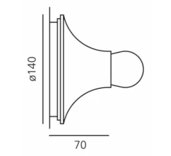 Plafonnier & Spot|Applique*Artemide Applique, Plafonnier, Teti, , Ø14cm, H7cm - transparent