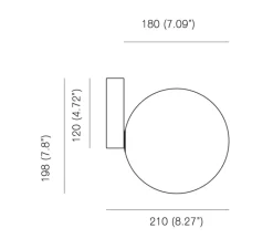 Plafonnier & Spot*Anastassiades Studio Applique, plafonnier, Tip of the Tongue, , L20cm, H19,8cm - blanc et laiton