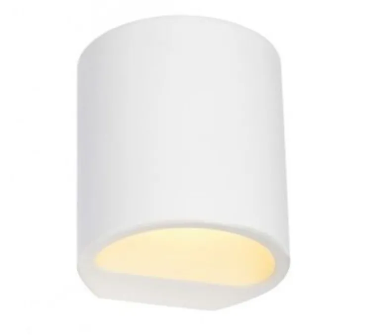 Applique, plâtre, prêt à peindre, Plastra 104, blanc, Ø11cm, H12cm - SLV