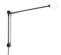 Applique, Potence Pivotante Mini, Charlotte Perriand, noir, LED, 2700K, 400lm, L100cm, H50cm - Nemo Lighting