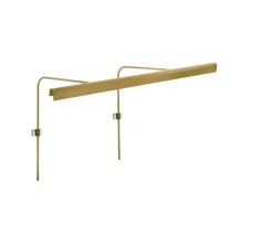 Applique*John Cullen Applique pour tableaux, Wallace 60, , LED, dim, 2700K, 618 lm, L63,3cm, H25,6cm - laiton