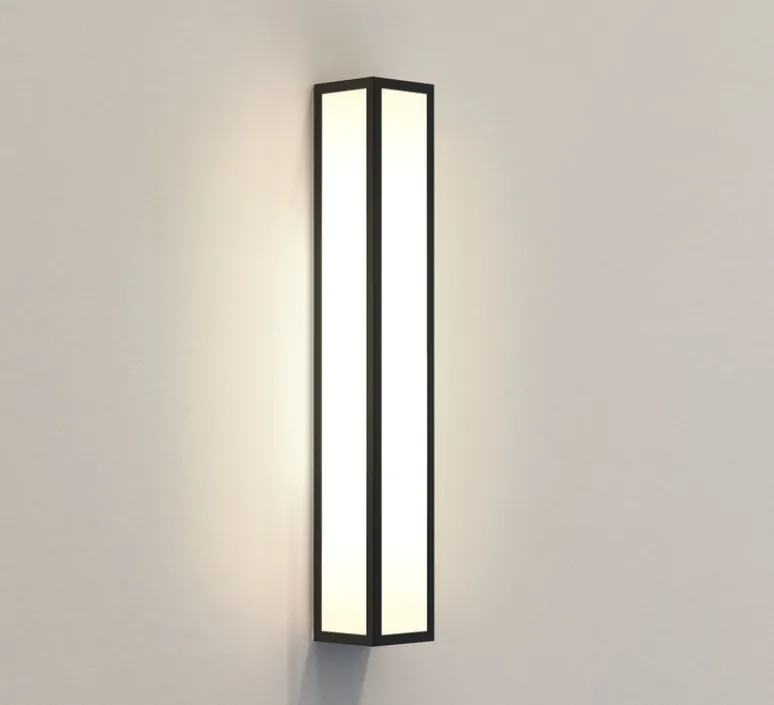 Applique*Astro Applique, salle de bain ou extérieur, Salerno classic 520, , IP44, Ø8cm, H52cm - noir texturé