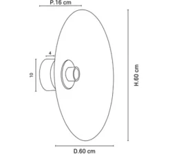 Applique*Market Set Applique, Sonia Laudet D60 , malachite , Ø60cm, H16cm - sable