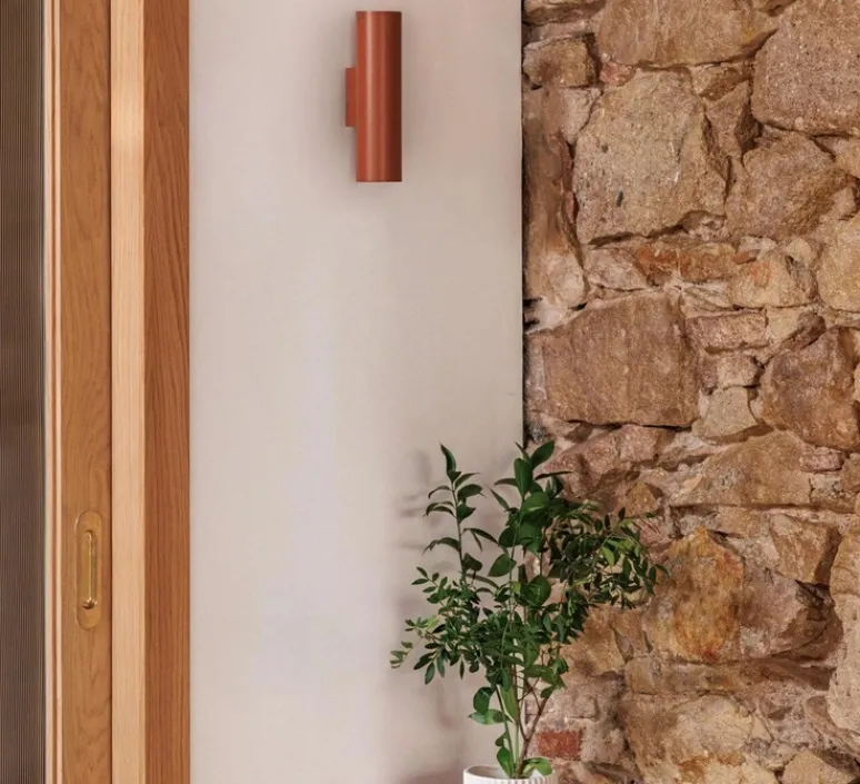 Applique*Faro Applique, Stan, , L6cm, H22,5cm - terracotta