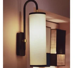 Applique, Tokyo, noir et blanc, H42cm, Ø9cm, P16.5cm - Sarah lavoine