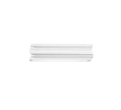 Applique, Vertbois, plâtre, prêt à peindre, Claire 37, blanc, L37cm, H11cm - Nedgis