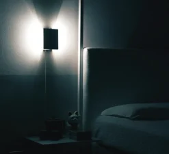 Applique, Volet Pivotant Simple, noir, L17cm, H13cm, interrupteur - Charlotte Perriand - Nemo Lighting