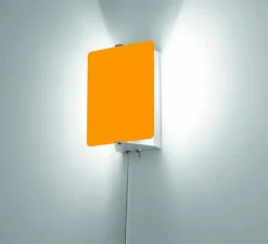 Applique*Nemo Lighting Applique, Volet Pivotant Simple, , L17cm, H13cm, E14, interrupteur - Charlotte Perriand - jaune