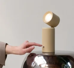 Applique/Lampe à poser, Milan, beige, LED, dim, 3000K, Ø6,5cm, H19cm - It's about Romi