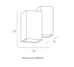 Applique*Nedgis Applique,Vertbois, plâtre, prêt à peindre, Charlotte Double, , L16cm, H22cm - blanc