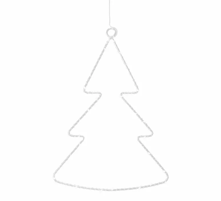 Applique*Sirius Arbre de Noël, lumineux, Liva, , LED, H30cm - blanc
