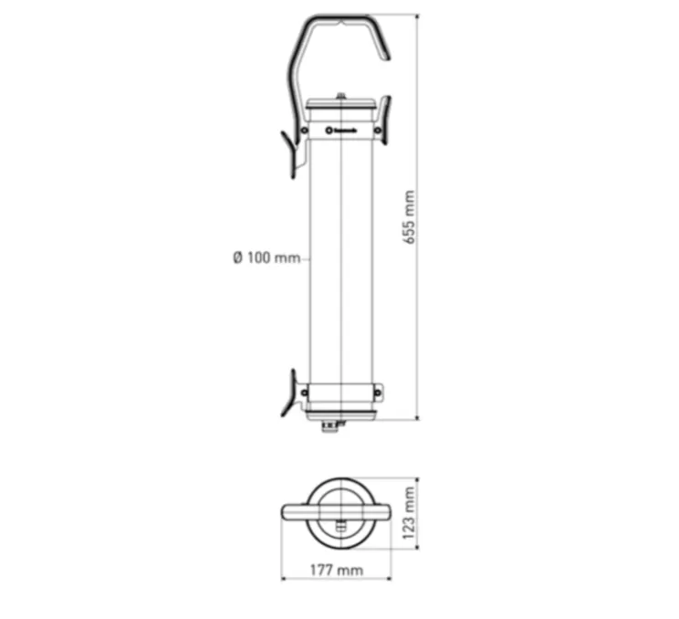 Baladeuse, Balke, charbon, pétrole, 2700K, LED, L12cm, H67cm, IP68, dimmable - SAMMODE