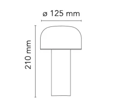 Lampe*Flos Baladeuse, Bellhop, , LED, 2700K, 109lm, Ø12,5cm, H21cm - rouge brique