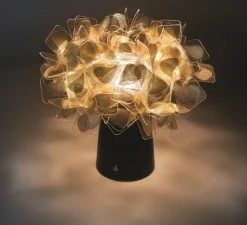 Lampe*Slamp Baladeuse, Clizia Mama Non Mama, , LED, dim, 2700K, 150 lm, Ø27cm, H25cm - noir et or