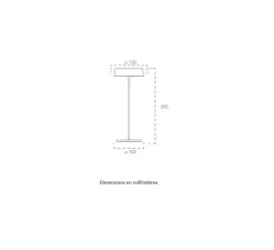 Lampe*Nedgis Baladeuse, Cocktail, , IP54, LED, dim, 3000K, 192 lm, Ø12cm, H29,5cm - blanc