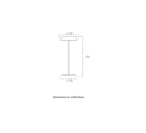 Baladeuse, Cocktail, noir, IP54, LED, dim, 3000K, 192 lm, Ø12cm, H29,5cm - Nedgis
