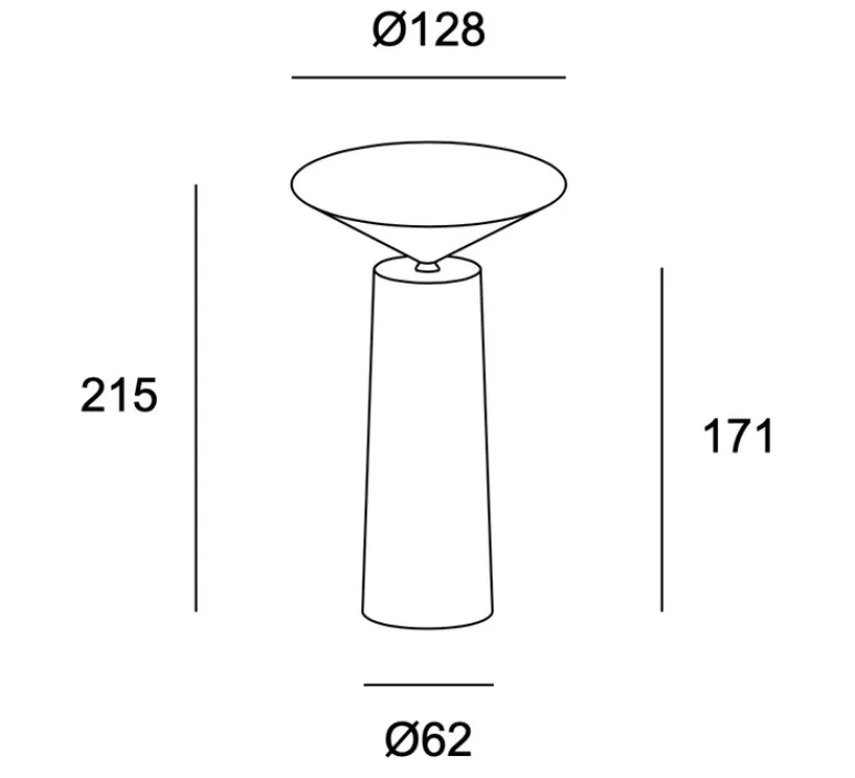 Lampe*LEDS C4 Baladeuse, Cocktail orientable, , LED, dim, 2700k, 154 lm, Ø12,8cm, H21,5cm - noir