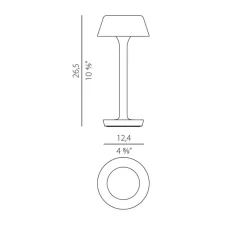 Enfants|Lampe*Panzeri Baladeuse, d'extérieur, Firefly In The Sky, , IP65, LED, dim, 2700K, 134 lm, Ø12,4cm, H26,5cm - noir satiné