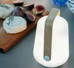 Baladeuse, d'extérieur, Lot de 3 lampes Balad H12, bamboo, IP44, LED, dim, 5000K, 20 lm, Ø10cm, H13,5cm - Fermob