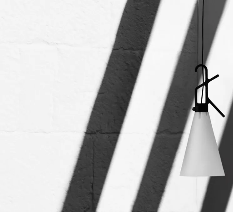 Baladeuse, d'extérieur, Mayday, noir, IP65, Ø22cm, H53cm - Flos