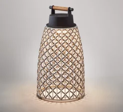 Lampe*Bover Baladeuse, d'extérieur, Nans M/49/R, , IP65, LED, 2700K, 163 lm, Ø25.8cm, H48.4cm - Brun graphite - Teinte marron