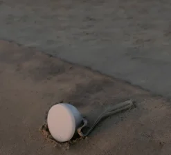 Baladeuse, d'extérieur, Sphere Adventure, gris chaud, IP67, LED, dim, 2700K-3300K, 350 lm, Ø14cm, H9,5cm - New Works