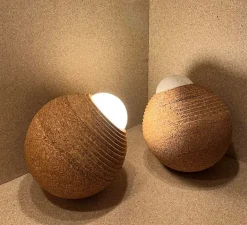 Enfants|Lampe*Luxcambra Baladeuse d'extérieur, Terra S, , IP67, LED, dim, 3000K, 290 lm, Ø18cm, H20cm - liège