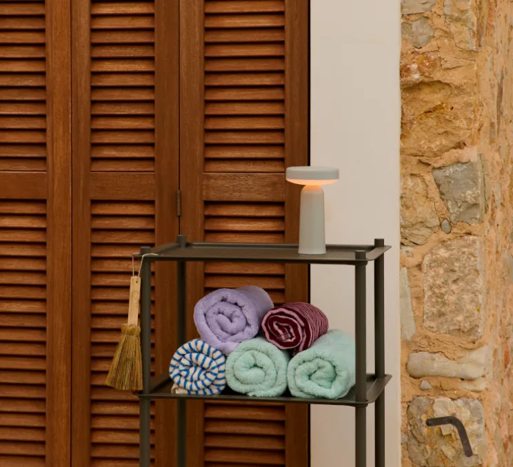 Baladeuse, Ease, gris, IP54, LED, dim, 2700K, 230 lm, Ø13,2cm, H21,5cm - Muuto