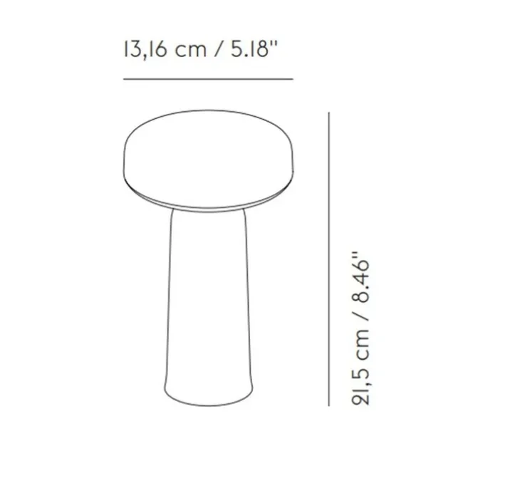 Baladeuse, Ease, gris, IP54, LED, dim, 2700K, 230 lm, Ø13,2cm, H21,5cm - Muuto