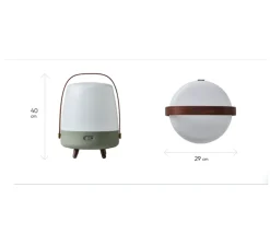 Baladeuse, Enceinte, Lite up play, Rose pastel , LED, 3000K, Ø29cm, H40cm - Kooduu