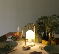 Lampe|Enfants*Marset Baladeuse, Follow me, , LED,2700K, 135lm Ø12,3cm, H28,8cm - blanc