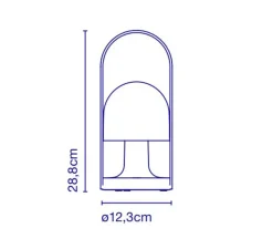 Lampe*Marset Baladeuse, Follow Me, , LED, 2700K, 135lm, Ø12,3cm, H28,8cm - noir