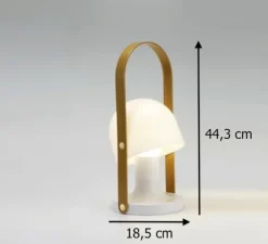 Lampe*Marset Baladeuse, Follow Me Plus, , LED, 2700K, 290lm, dimmable, H44,3cm, Ø18,5cm - blanc