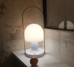 Lampe*Marset Baladeuse, Follow Me Plus, , LED, 2700K, 290lm, dimmable, H44,3cm, Ø18,5cm - blanc