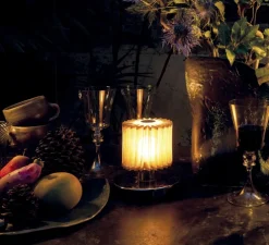 Baladeuse, In the Sun, or, base argent, LED, 2700K, 175lm, Ø13cm, H12,7cm - DCW éditions Paris