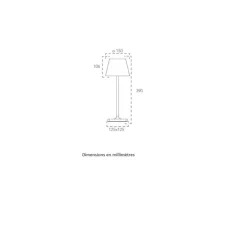 Lampe*Nedgis Baladeuse, Jammin, , IP54, LED, 3000K, 60 lm, Ø15cm, H39cm - noir et blanc