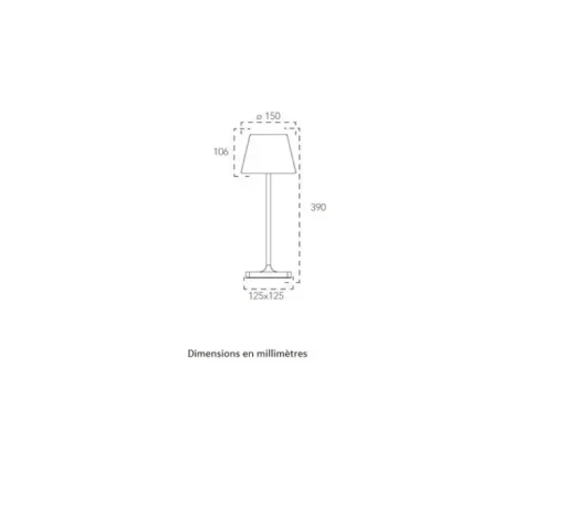 Lampe*Nedgis Baladeuse, Jammin, , IP54, LED, 3000K, 60 lm, Ø15cm, H39cm - noir et blanc