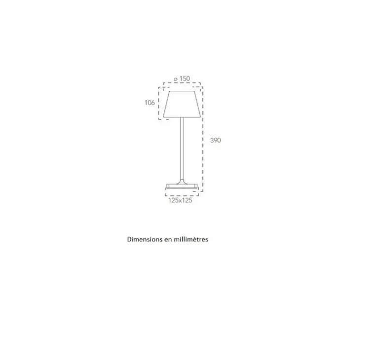 Lampe*Nedgis Baladeuse, Jammin, , IP54, LED, 3000K, 60 lm, Ø15cm, H39cm - noir et blanc