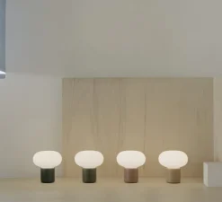 Lampe*New Works Baladeuse, Karl-Johan, , IP67, LED, dim, 2700K, 160 lm, Ø16cm, H18cm - Vert forêt