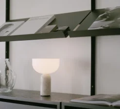 Lampe*New Works Baladeuse, Kizu, , LED, 2700K, 200lm, Ø18cm, H24cm - Marbre kunis breccia