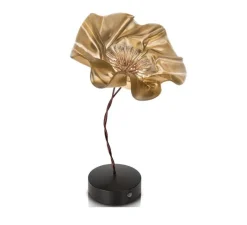 Lampe*Slamp Baladeuse, La Fleur, , LED, dim, 2700K, 150 lm, Ø15cm, H26cm - noir et or