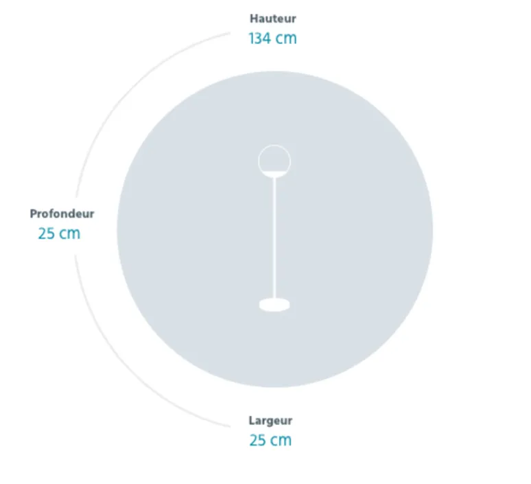 Lampadaire*Fermob Baladeuse, Lampadaire H134, MOOON! Cactus,LED, IP 44, 3000 K à 6000K, 500lm,, Ø25cm, H134cm - vert