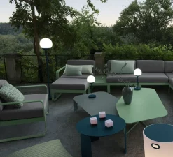 Lampadaire*Fermob Baladeuse, Lampadaire, Mooon !, acapulco, LED, 3000-6000K, 500lm, dim, IP44, Ø25cm, H134cm - bleu