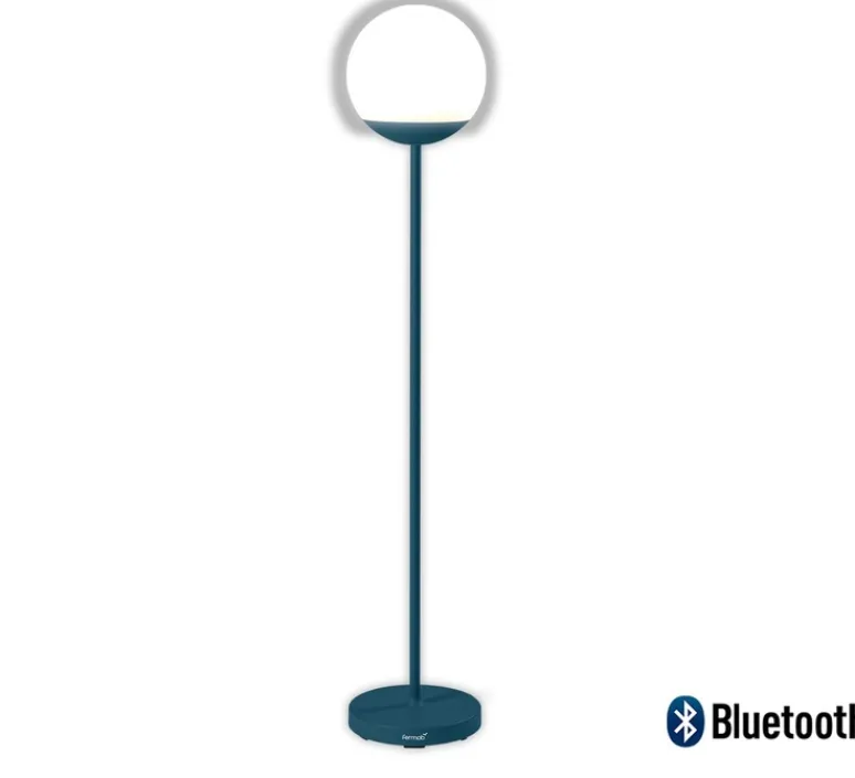 Lampadaire*Fermob Baladeuse, Lampadaire, Mooon !, acapulco, LED, 3000-6000K, 500lm, dim, IP44, Ø25cm, H134cm - bleu